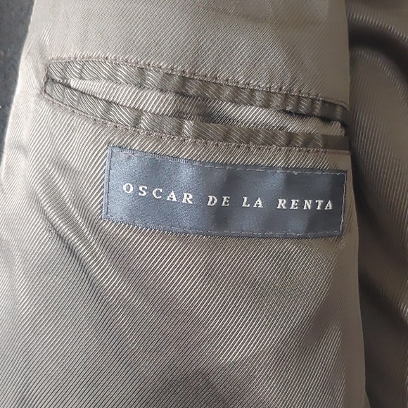 Oscar D La Renta Wool Cashmere Blazer 46R - Picture 4 of 7